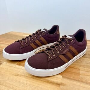 Adidas Daily 30 Mens Brown Canvas Lace Up Casual Sneakers Shoes Size 11